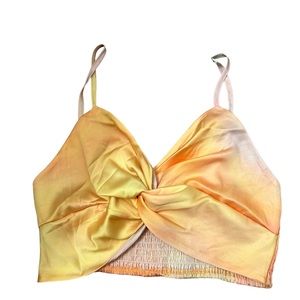 Satin ombré sunset top